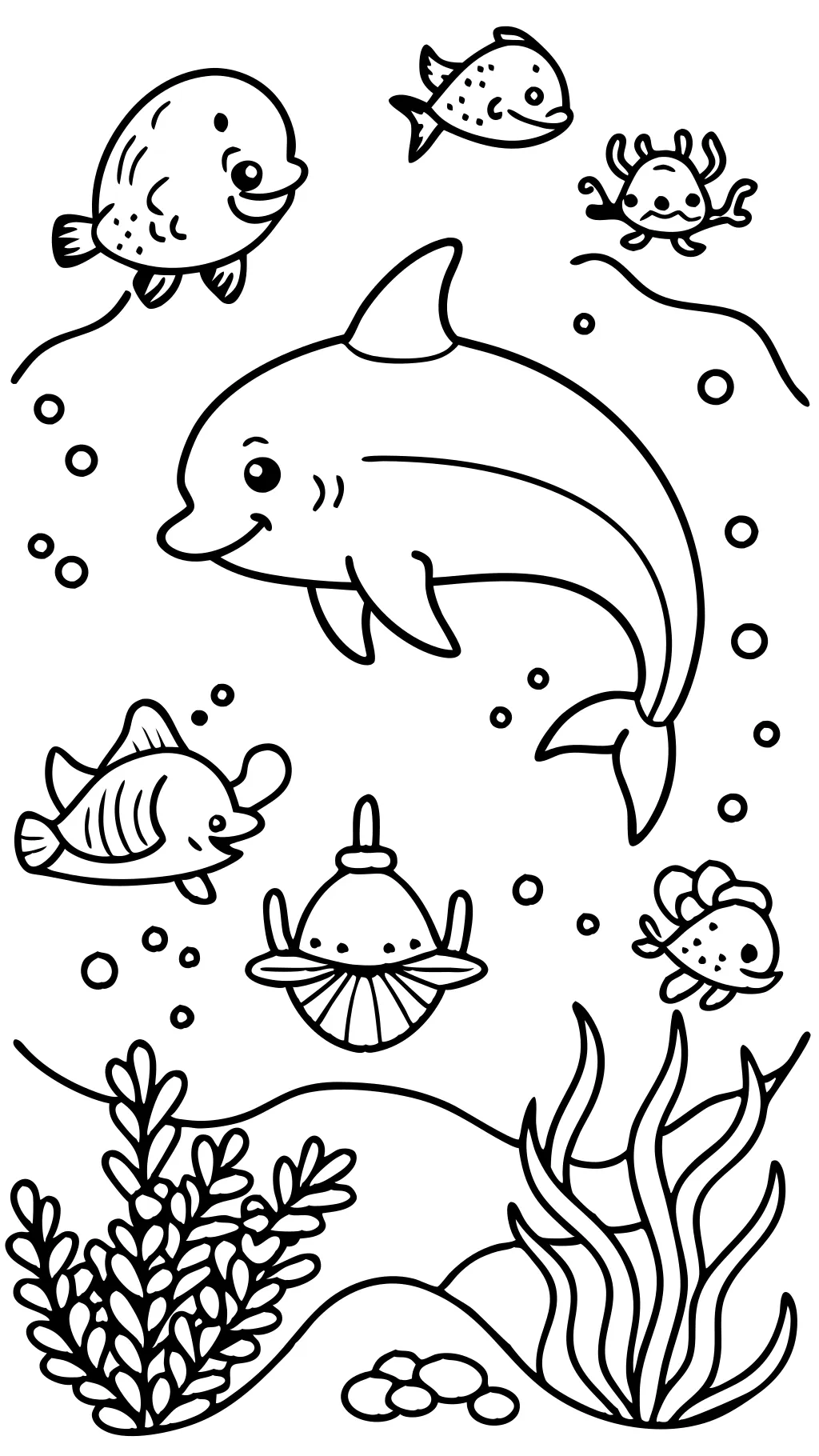 underwater animals coloring pages